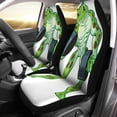 thumbnail image 1 of ZHANZZK Set of 2 Car Seat Covers Cartoon Clip of Tough Muscular Weightlifting Frog Curling Lifting Universal Auto Front Seats Protector Fits for Car,SUV Sedan,Truck, 1 of 5