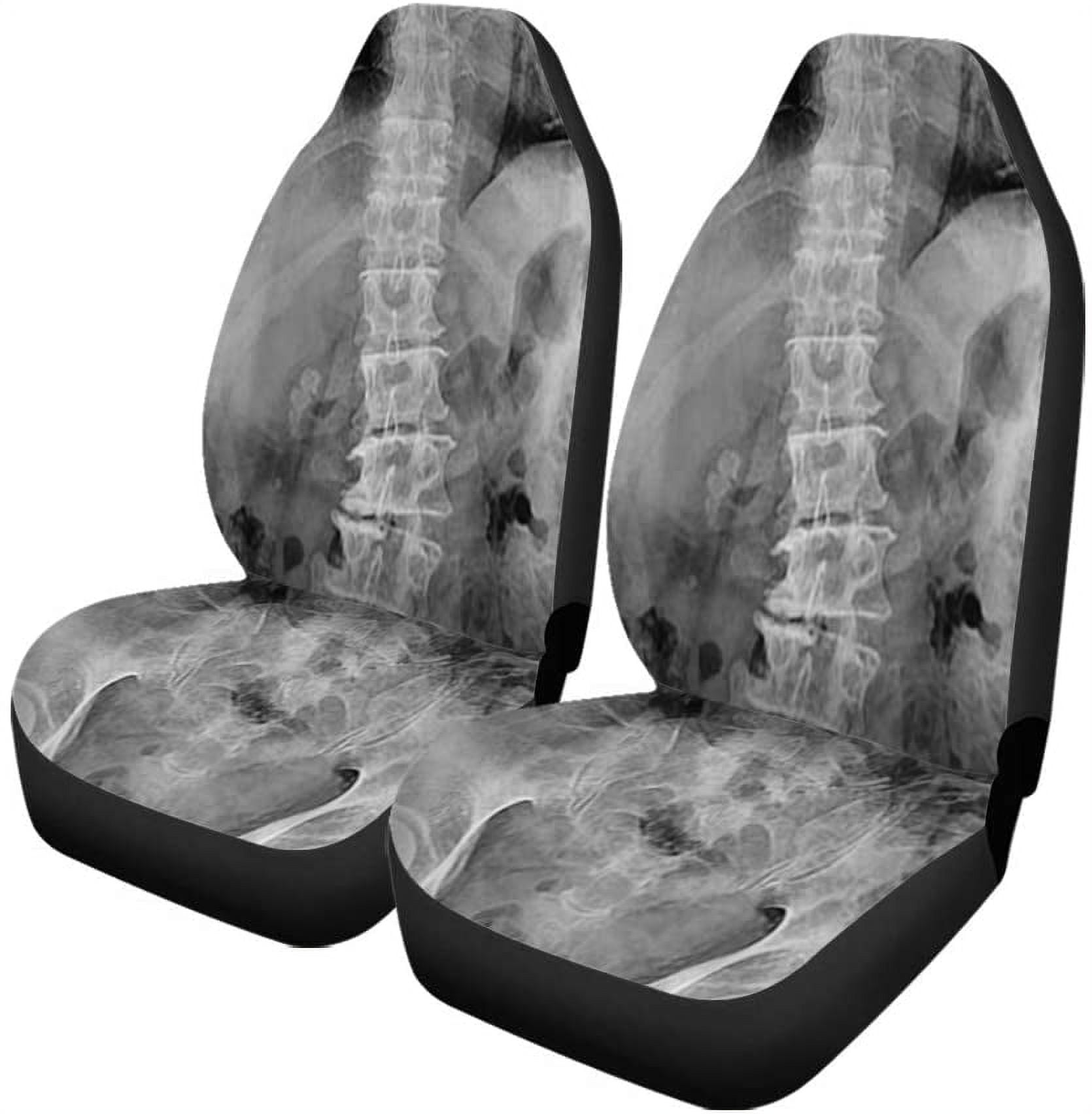 ZHANZZK Set of 2 Car Seat Covers Rontgen Picture Male Pelvis Marking