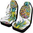 thumbnail image 1 of ZHANZZK Set of 2 Car Seat Covers Colorful Pineapples Universal Auto Front Seats Protector Fits for Car,SUV Sedan,Truck, 1 of 4