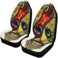 thumbnail image 1 of ZHANZZK Set of 2 Car Seat Covers Flame Hand Destroy Nature Earth Sugar Skull Design Universal Auto Front Seats Protector Fits for Car,SUV Sedan,Truck, 1 of 4