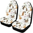 thumbnail image 1 of ZHANZZK Set of 2 Car Seat Covers Funny Cartoon Cats Universal Auto Front Seats Protector Fits for Car,SUV Sedan,Truck, 1 of 4