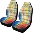 thumbnail image 1 of ZHANZZK Set of 2 Car Seat Covers Music Notes Clef in Space Galaxy Universal Auto Front Seats Protector Fits for Car,SUV Sedan,Truck, 1 of 4