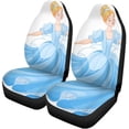 thumbnail image 1 of ZHANZZK Set of 2 Car Seat Covers The Royal Ball Dance Cinderella Universal Auto Front Seats Protector Fits for Car,SUV Sedan,Truck, 1 of 5