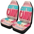 thumbnail image 1 of ZHANZZK Set of 2 Car Seat Covers Vintage Cotton Candy Poster Universal Auto Front Seats Protector Fits for Car,SUV Sedan,Truck, 1 of 5
