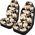 thumbnail image 1 of ZHANZZK Set of 2 Car Seat Covers pug Universal Auto Front Seats Protector Fits for Car,SUV Sedan,Truck, 1 of 5