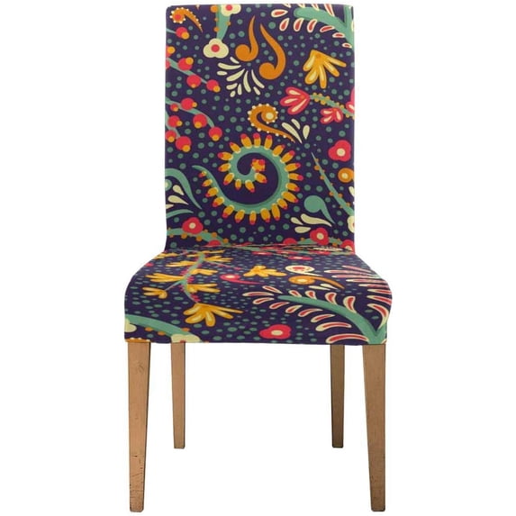 ZHANZZK Tile with Mandalas Stretch Chair Cover Protector Seat Slipcover for Dining Room Hotel Wedding Party Set of 1