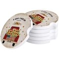 thumbnail image 1 of ZHANZZK Vintage Truck with Sunflowers Old Newspaper Set of 4 Car Coaster for Drinks, Absorbent Ceramic Stone Coasters Cup Mat with Cork Base for Home Kitchen Room Coffee Table Bar Decor, 1 of 5