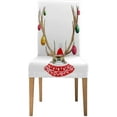 thumbnail image 1 of ZHANZZK Watercolor Deer Elk Portrait in a Sweater and Hat Stretch Chair Cover Protector Seat Slipcover for Dining Room Hotel Wedding Party Set of 1, 1 of 5