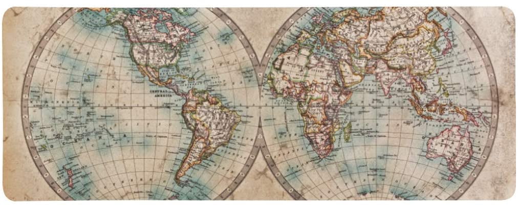 ZHANZZK map of The World Extra Extended Large Gaming Mouse Pad Mat Desk ...