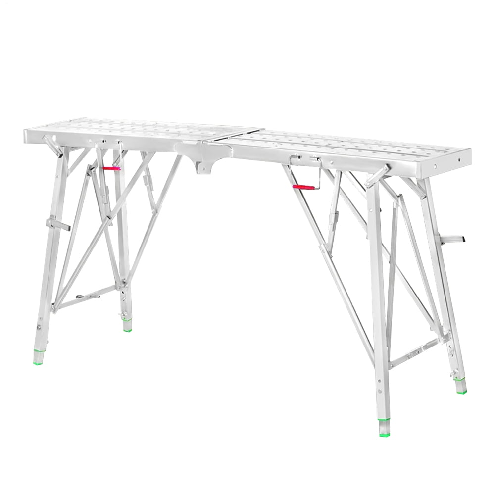 Ladder Workbench ZHAO Scaffold Ladder Height Adjustable Steel Workbench Multi-Functional ...