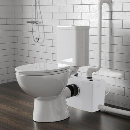 ZHAO Toilet Macerating Pump 600W 110V Macerator Sewage Pump Macerating Toilet System Waste Water Marine 4 Water Inlets Easy Bathroom Disposal skilful