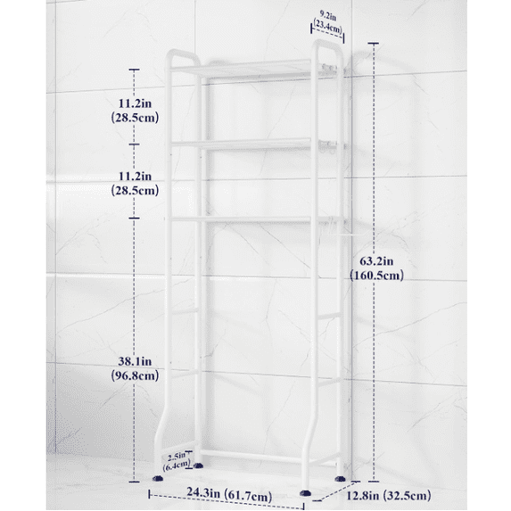 Vitamins Shelf Rack ZHAOFU Over Toilet Storage Rack, 63.2
