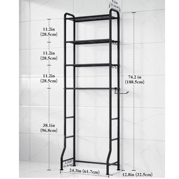 Vitamins Shelf Rack ZHAOFU Over Toilet Storage Rack, 63.2