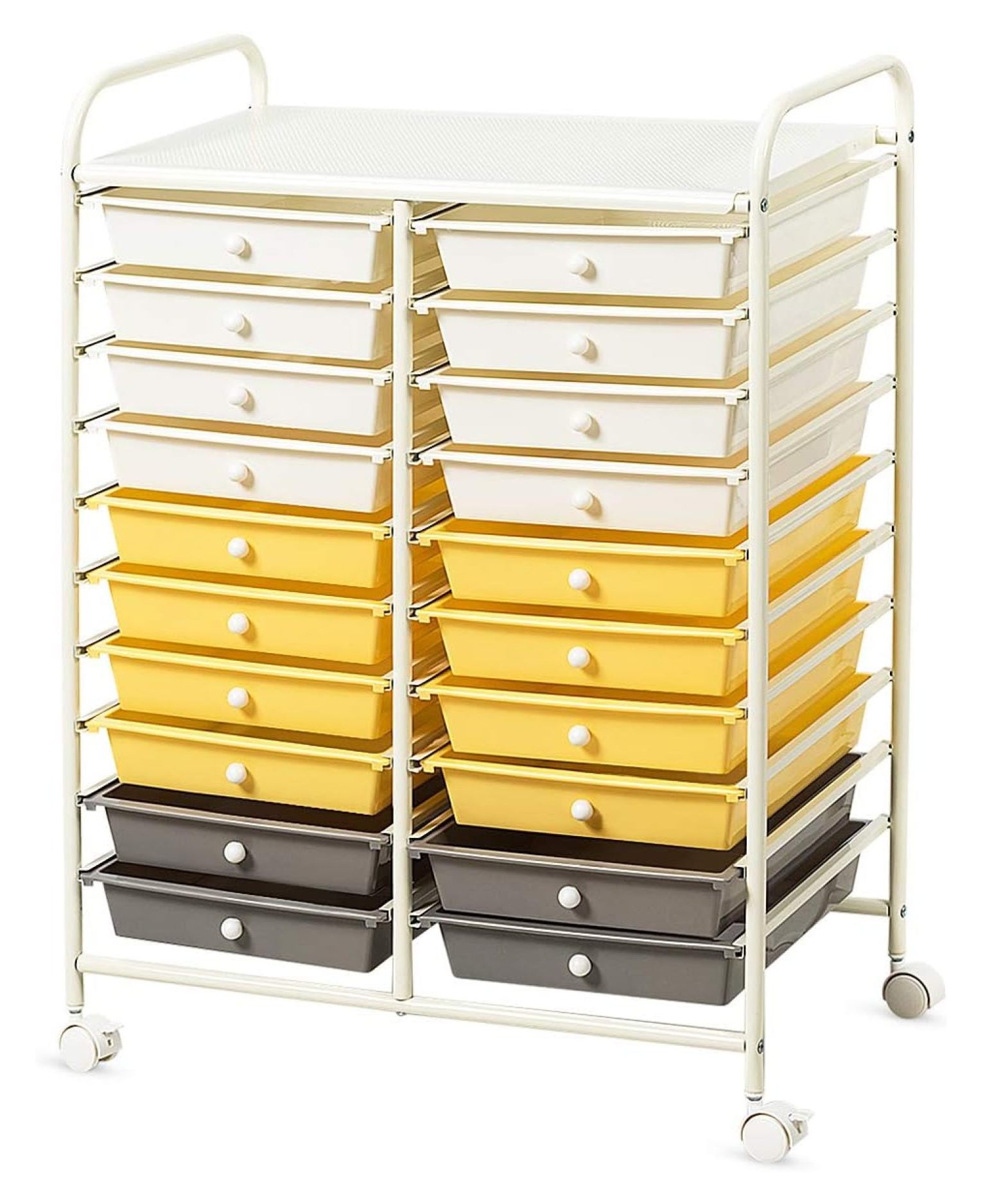 ZHAOTONG 20 Drawers Rolling Storage Cart, Multipurpose Craft Storage