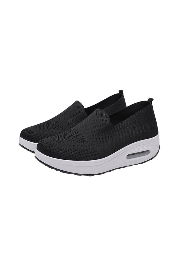 ZHAOYIQ 1Pair Woman Sports Mesh Shoes Breathable Relaxation Slugged Bottom Sneakers