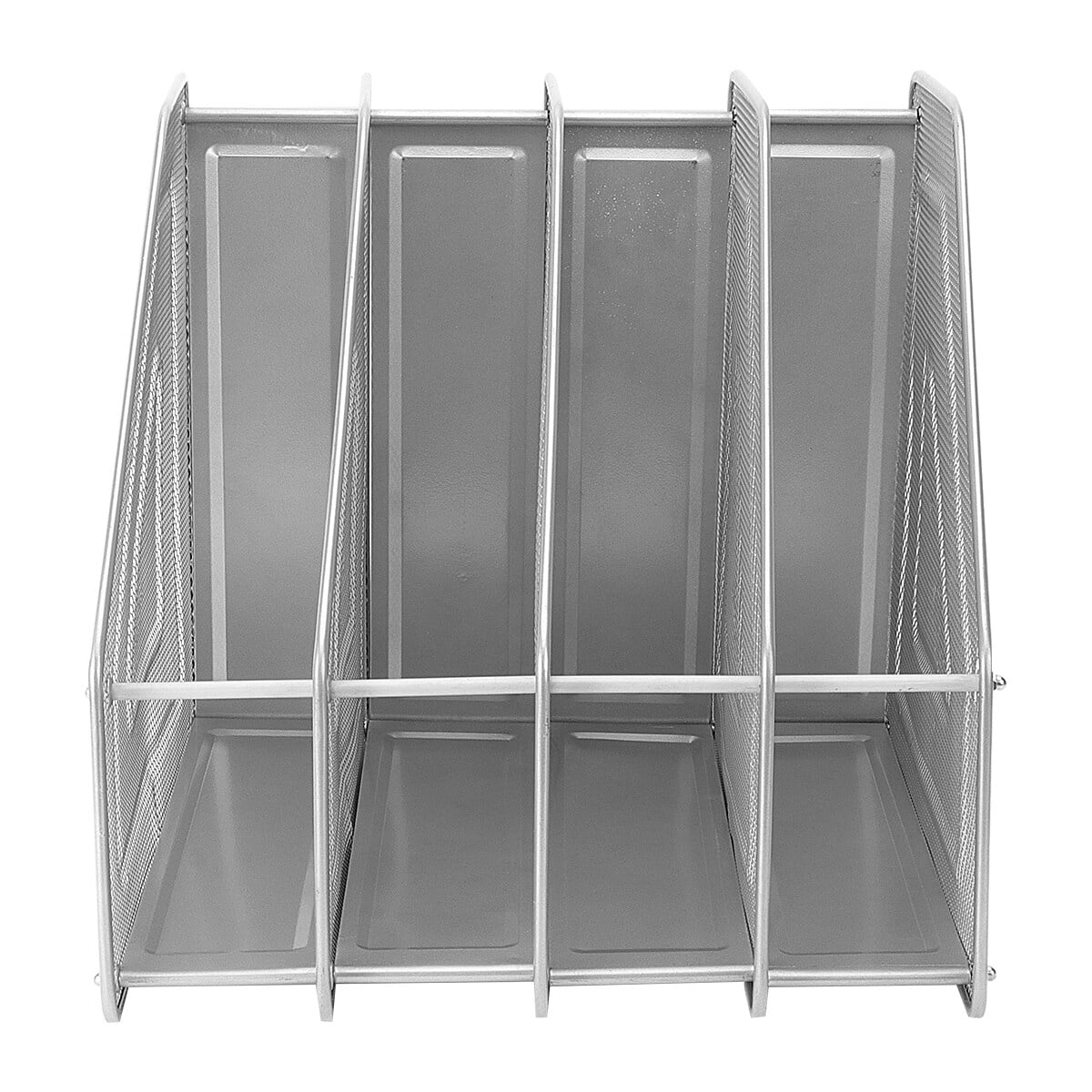ZHAOYIQ Mesh Metal 4 Compartment Freestanding Desktop Documents ...