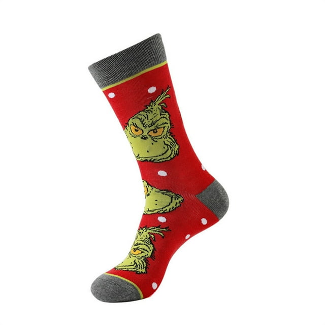ZHCH christmas stockings for adult Festive Holiday Socks Fun Red and