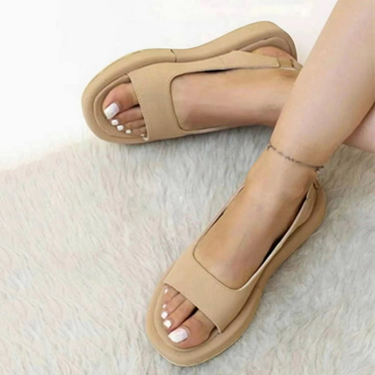 ZHELIYO Women's sandals Ladies Fashion Summer Solid Leather Open