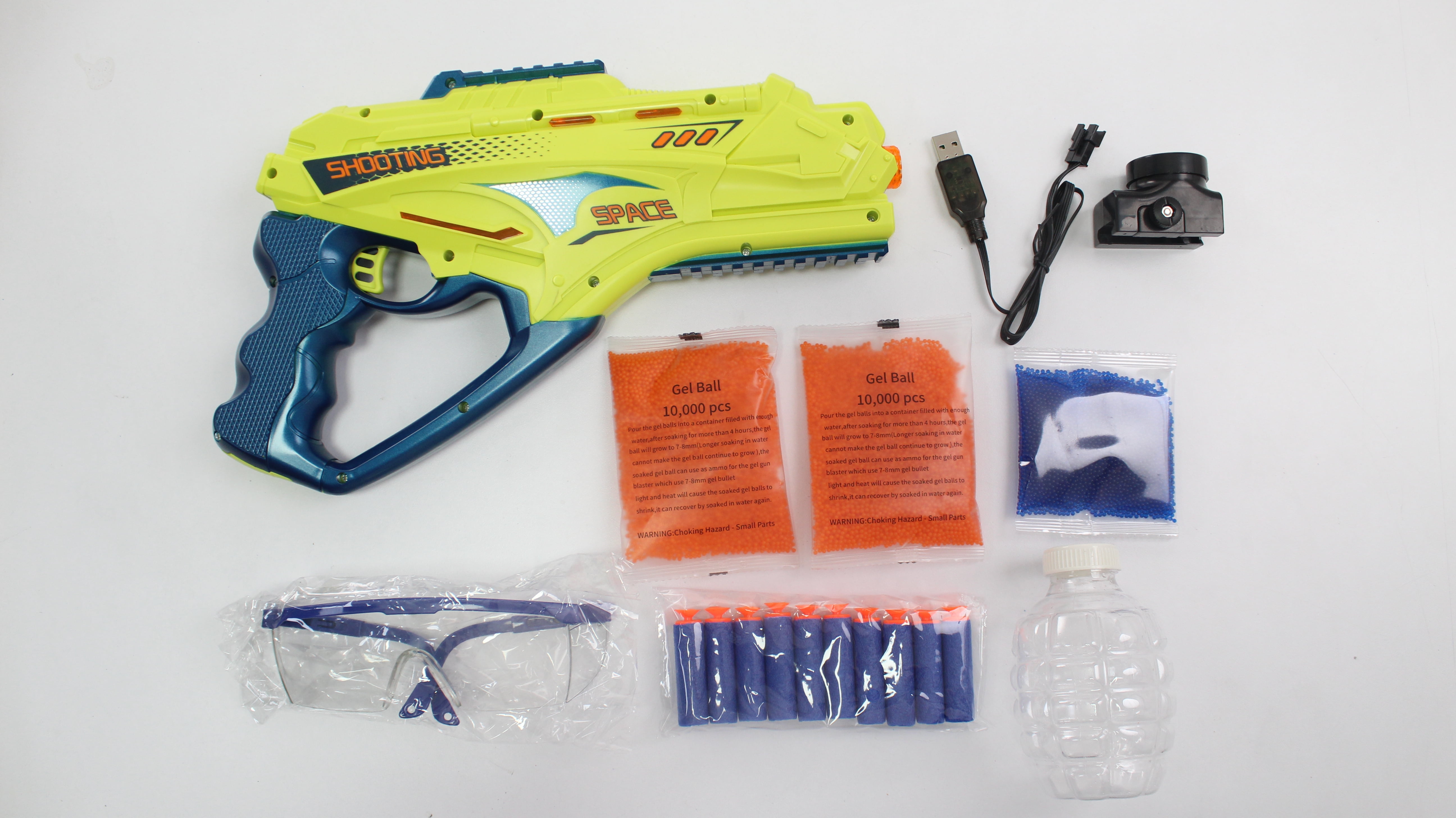 ZHENDUO Gel Ball Blaster Toy Blaster with 50000pcs Water Beads, Blaster