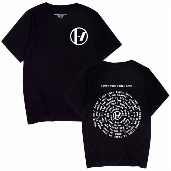 ZHENGLINI Twenty One Pilots Casual Cotton T-shirt Sheep Pattern Fun Rock Hip-Hop Classic Comfortable T-shirt Short Sleeve Shirt Top