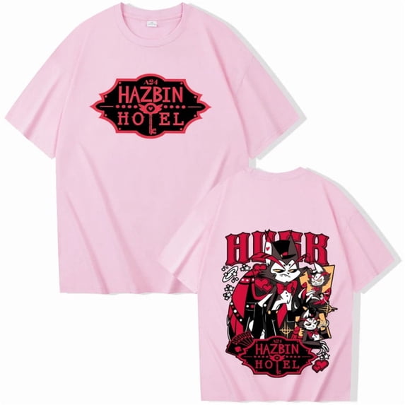 ZHENGLM Hazbin Hotel Husk Graphic T-Shirt Unisex Oversized Short Sleeve Tee