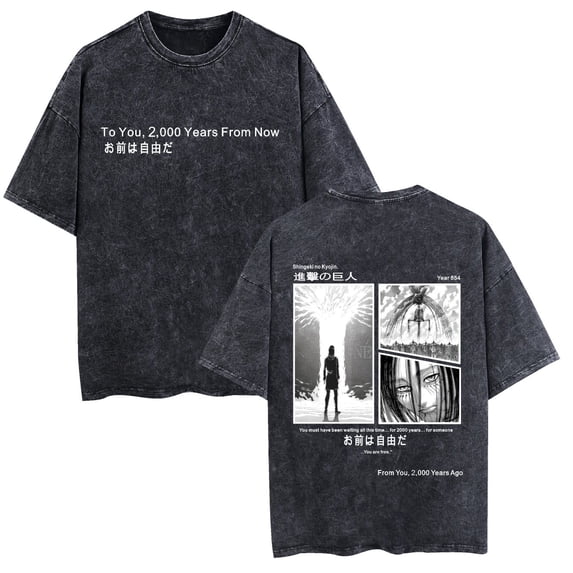 ZHENGLM Mineral Washed Graphic T Shirt for Men Women Casual Crewneck Short Sleeve Street Tee