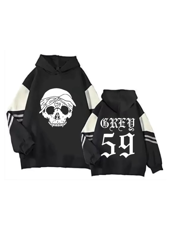 Suicideboys Graphic Hoodie Unisex Patchwork Sleeves Pullover Sweatshirt