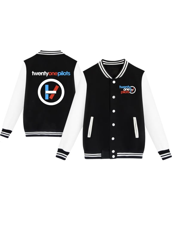 Twenty One Pilots Baseball Jacket Long Sleeve Sweatshirt Baseball Jacket Unisex