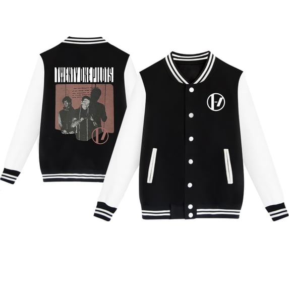 ZHENGLM Twenty One Pilots Baseball Jacket Long Sleeve Sweatshirt Baseball Jacket Unisex
