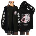 thumbnail image 1 of ZHENGLM Unisex Graphic Zip Up Hoodie Casual Long Sleeve Sweatshirt, 1 of 6