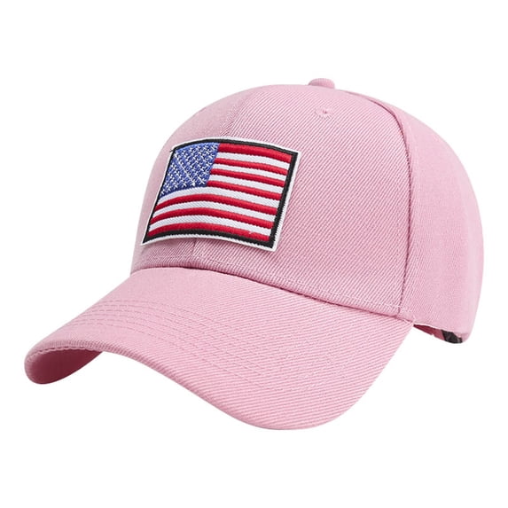 ZHENHONG Baseball Cap Women Flag Embroidered Washed Soft Cotton Fitting Cap For Men And Women