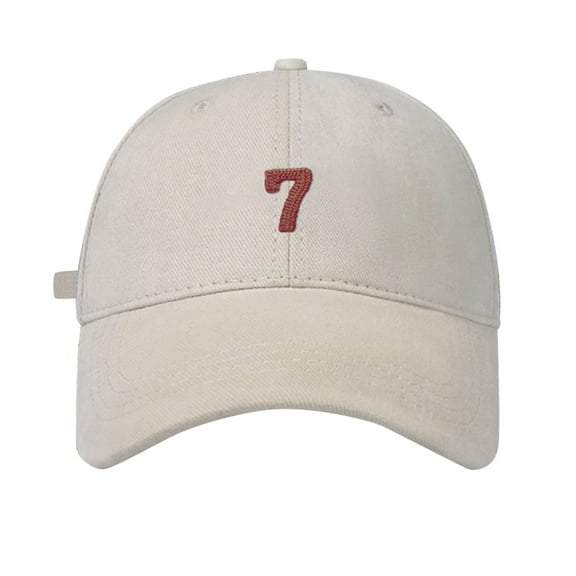 ZHENHONG Baseball Caps for Women Spring/Summer Big Head Soft Top 7 Digital Solid Duck Tongue Hat Baseball Hat Dad Hats