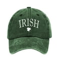 thumbnail image 1 of ZHENHONG Baseball Caps for Women Washed Cotton St. Pat Print Old Vintage Daddy Baseball Cap Dad Hats, 1 of 1