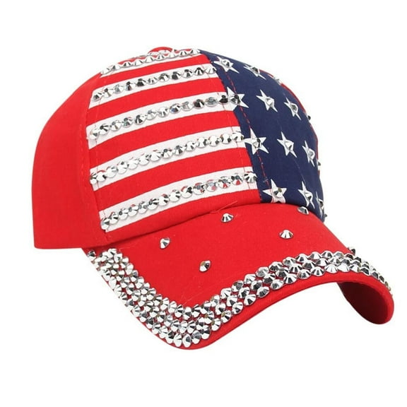 ZHENHONG Baseball Caps for Women Women Men American Flag Baseball Cap Snapback Hip Hop Flat Hat RD Dad Hats