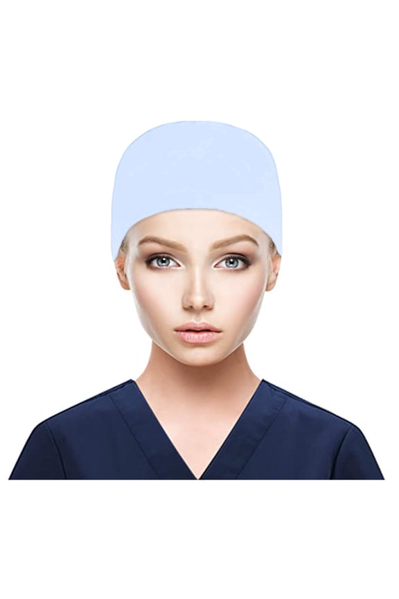 Beanie for Women and Men Scrub Cap With Buttons Bouffant Hat Sweatband Womens Mens Casual Hat