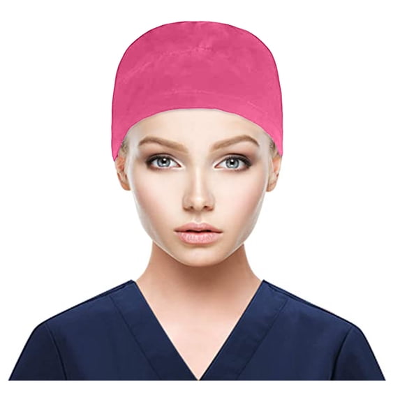 ZHENHONG Beanie for Women and Men Scrub Cap With Buttons Bouffant Hat Sweatband Womens Mens Casual Hat