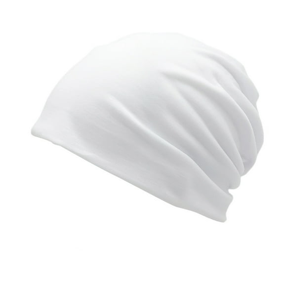 ZHENHONG Beanies for Women and Men Knitted Cuffed Soft Warm Hat Ski Watch Hat Casual Solid Color Headwear White