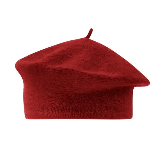ZHENHONG Beret Hats for Women Ladies Solid Color Imitation Wool Beret Bud Hat Painter Hat