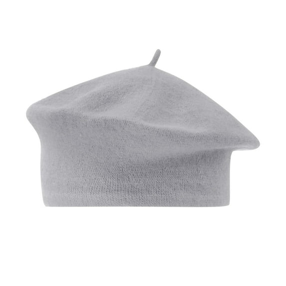 ZHENHONG Beret Hats for Women Ladies Solid Color Imitation Wool Beret Bud Hat Painter Hat