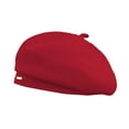 thumbnail image 1 of ZHENHONG Beret Hats for Women New Casual Versatile Solid Colour Wool Knitted Beret Outdoor Warm Cap Simple Painter Hat Female Hats, 1 of 1