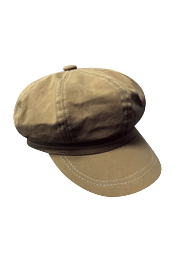 Beret Hats for Women Spring/Summer Korean Edition Versatile Simple British Vintage Bright Line Beret Outdoor Tourist Painter Hats