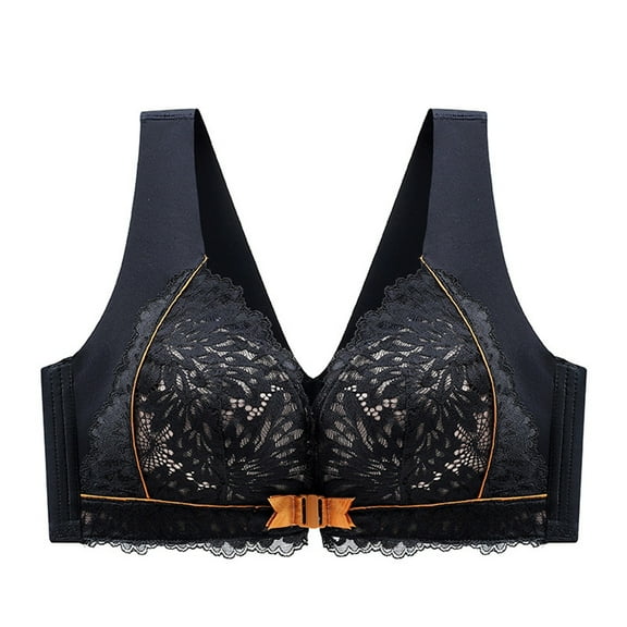 ZHENHONG Bras Tank No Wire Bras for Women Padded Bra Lace Front Close Front Closure Bralettes Wireless Bras for Women