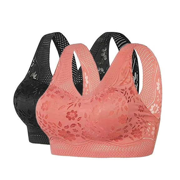 ZHENHONG Bras for Women High Support Adjustable Strap Full Coverage Sports Bras Comfortable No Underwire Seamless Bras Multicolor M
