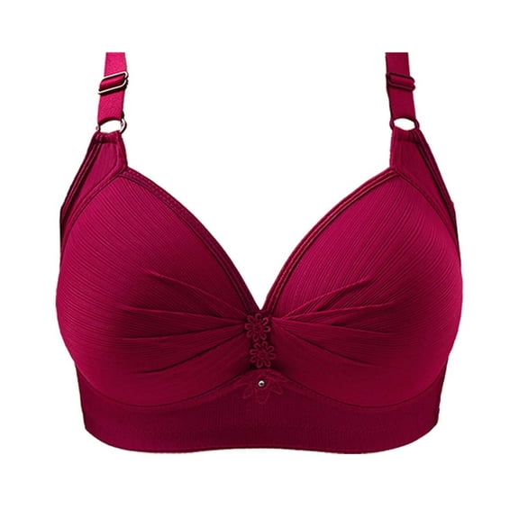 ZHENHONG Bras for Women Seamless Lace Wireless Comfort No Underwire Bras Everyday Adjustable Wire Breathable Bra Wireless Bras for Women