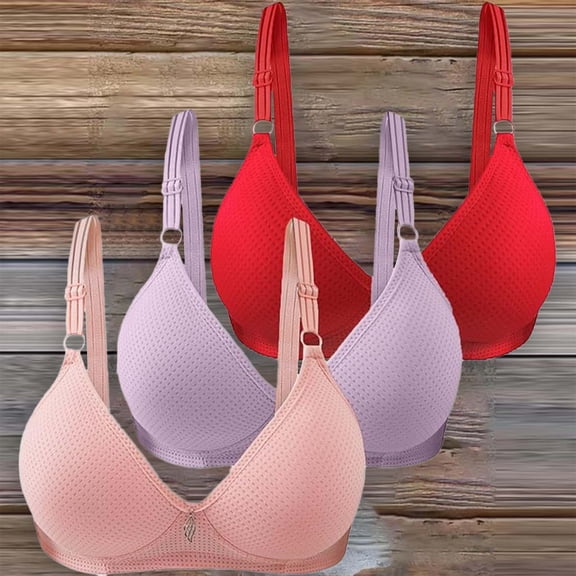 ZHENHONG Bras for Women Up Wireless Solid Color Underwear Adjustable Breathable Comfort Support Anti Drop Bra Wireless Bras for Women