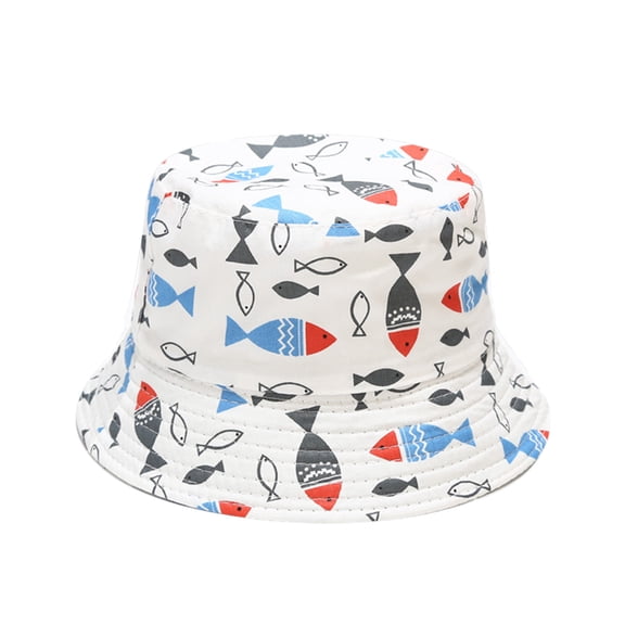 ZHENHONG Bucket Hats for Girls 1-4Y Baby Sun Hat Anti-UV Cartoons Pattern Summer Boys Girls Kids Children Sun Hats