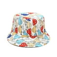 thumbnail image 1 of ZHENHONG Bucket Hats for Girls 1-4Y Baby Sun Hat Anti-UV Cartoons Pattern Summer Boys Girls Kids Children Sun Hats, 1 of 2