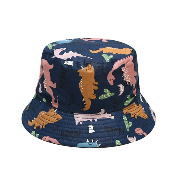 ZHENHONG Bucket Hats for Girls 1-4Y Baby Sun Hat Anti-UV Cartoons Pattern Summer Boys Girls Kids Children Sun Hats
