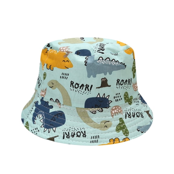 ZHENHONG Bucket Hats for Girls 1-4Y Baby Sun Hat Anti-UV Cartoons Pattern Summer Boys Girls Kids Children Sun Hats