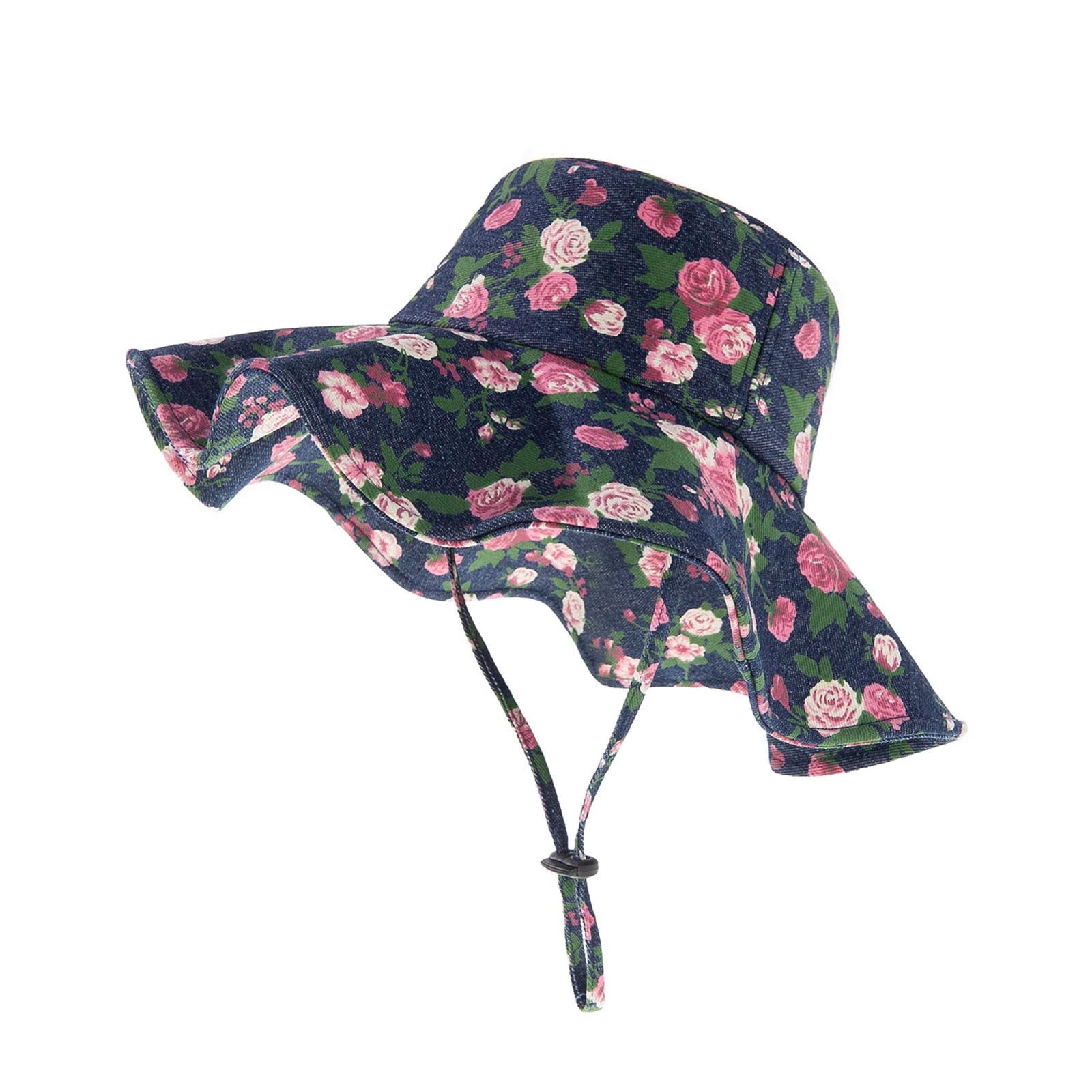 Baby Sun Hats Baby Girl Upf 50+ Adjustable Bucket Hats With Wide